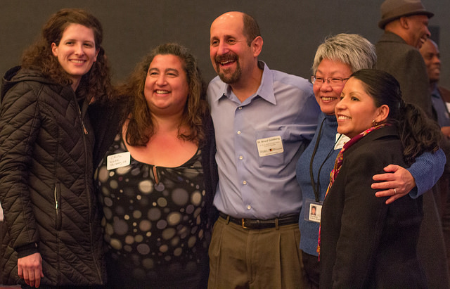 Bruce Goldberg with community members at the 2014 Office of Equity and Inclusion annual event.