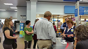 WIC staff practice using eWIC cards in Corvallis
