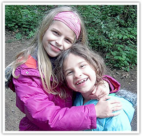 Sisters Alena, left, and Mia Rose.