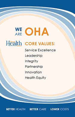 OHA Core Values poster