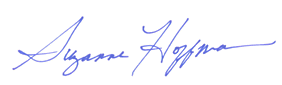 Suzanne Hoffman signature